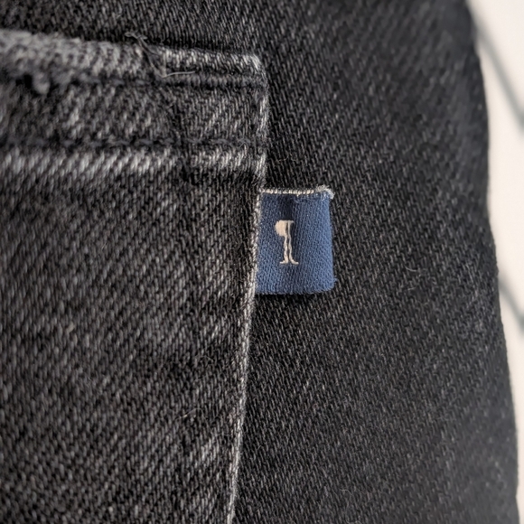 Pilcro Anthropologie vintage straight jean black size 32 distressed - Picture 8 of 12